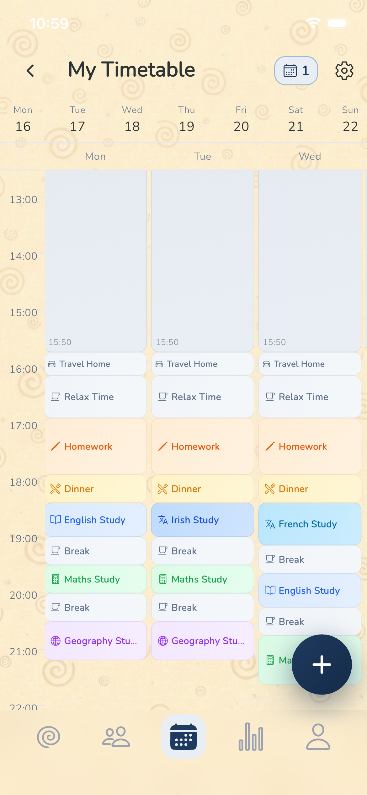 Eolas Nua timetable view